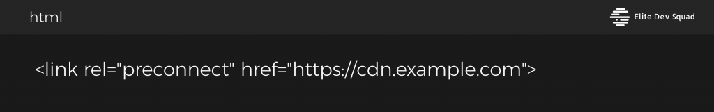 preconnect for third-party domains