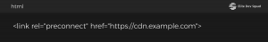 preconnect for third-party domains